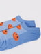 Шкарпетки блакитні в принт | 5773143 | фото 3