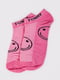 Шкарпетки рожеві в принт | 5773149