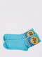 Шкарпетки блакитні в принт | 5773152 | фото 2