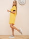 Сукня жовта з написом | 5773205 | фото 2