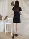 Платье черное с надписью | 5773208 | фото 3