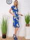 Сукня синя в квітковий принт | 5773214 | фото 2