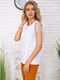 Блуза белая с декором-крапинкой | 5773430 | фото 3