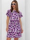 Платье фиолетовое в принт | 5773771