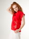 Блуза красная с рисунком | 5776833 | фото 2