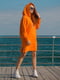 Платье оранжевое с принтом | 5776896 | фото 5