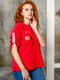 Блуза красная с рисунком | 5776907 | фото 6