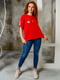 Блуза червона з малюнком | 5776907 | фото 8