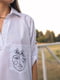 Рубашка-туника белая с рисунком | 5776858 | фото 5