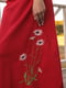 Платье красное с рисунком | 5776891 | фото 4
