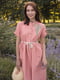 Сукня пудрового кольору з малюнком | 5776893 | фото 3