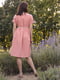 Сукня пудрового кольору з малюнком | 5776893 | фото 6