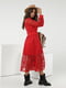 Платье красное с узором | 5777985 | фото 2