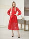 Платье красное с узором | 5777985 | фото 3