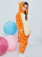 Пижама-кигуруми оранжевая в принт | 4561249 | фото 2