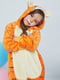 Пижама-кигуруми оранжевая в принт | 4561249 | фото 6