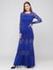 Сукня синя з візерунком | 5783517