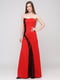 Платье красное с узором | 5783528