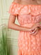 Платье персикового цвета | 5784084 | фото 4