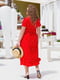 Сукня червона в принт | 5787226 | фото 3