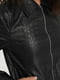 Куртка черная с анималистическим узором | 5787840 | фото 5