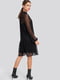 Платье черное с узором | 5787972 | фото 2