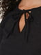 Блуза чорна з візерунком | 5788165 | фото 3
