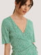 Блуза зелена в квітковий принт | 5788267 | фото 4