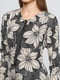Блуза комбинированного цвета в цветочный принт | 4092237 | фото 3