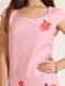 Платье розовое в цветочный принт | 5794272 | фото 3