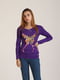 Блуза фіолетова з малюнком | 5794562 | фото 2