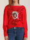 Блуза червона з малюнком | 5794568 | фото 4