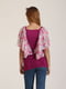 Блуза комбинированного цвета в цветочный принт | 5794582 | фото 2