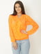 Пуловер оранжевый с узором | 5792760 | фото 2