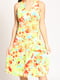 Платье комбинированного цвета в цветочный принт | 5793143 | фото 3