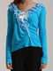 Блуза голубая с декором | 5794403 | фото 4