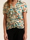 Рубашка комбинированного цвета в цветочный принт | 5795202 | фото 3