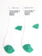 Шкарпетки білі в принт | 5798641