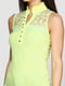 Блуза салатового кольору з візерунком | 5799345 | фото 3