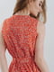 Платье кораллового цвета в цветочный принт | 5799897 | фото 2
