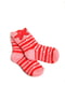 Шкарпетки рожеві в смужку і в принт | 5791528 | фото 2