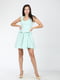 Сукня м'ятного кольору з візерунком | 5796244 | фото 4