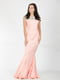 Платье персикового цвета с узором | 5796276