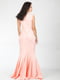 Платье персикового цвета с узором | 5796276 | фото 3