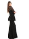 Платье черное с узором | 5796375 | фото 3