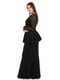 Платье черное с узором | 5796375 | фото 4