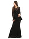 Платье черное с узором | 5796375 | фото 5