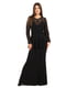 Платье черное с узором | 5796375 | фото 6