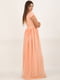 Платье персикового цвета | 5796392 | фото 5