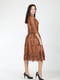 Сукня коричнева з візерунком | 5797103 | фото 2